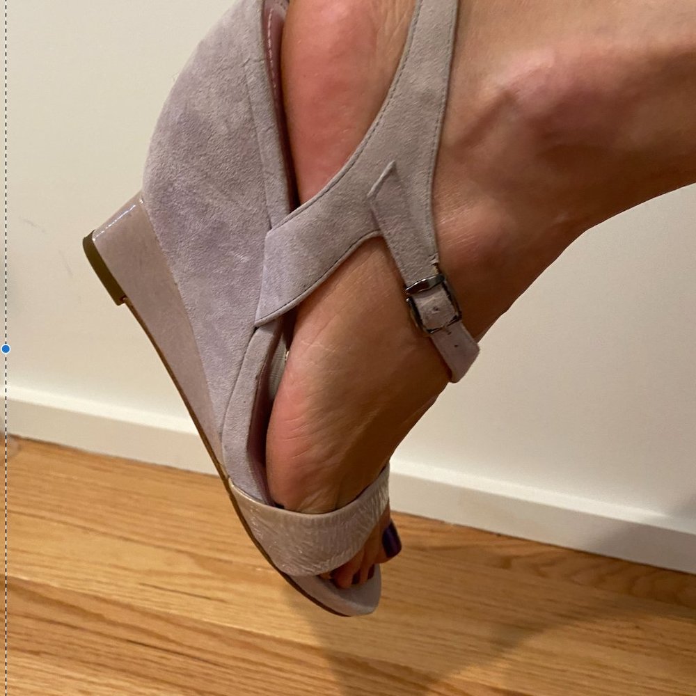 Jil Sander women high sandals -Lilac 38.5